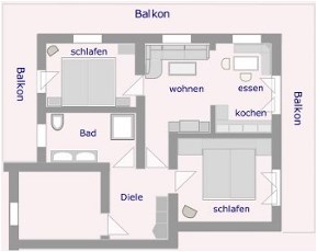 Haus Frechen Berchtesgaden Ferienwohnung 1aGrundriss