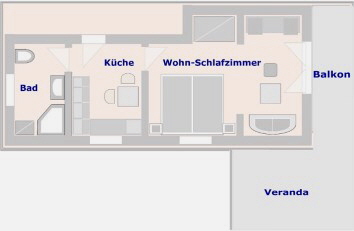 Ferienwohnung 2  Grundriss Haus Frechen Berchtesgaden