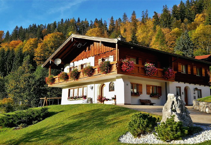 Ferienwohnungen Berchtesgaden Haus Frechen Sdansicht